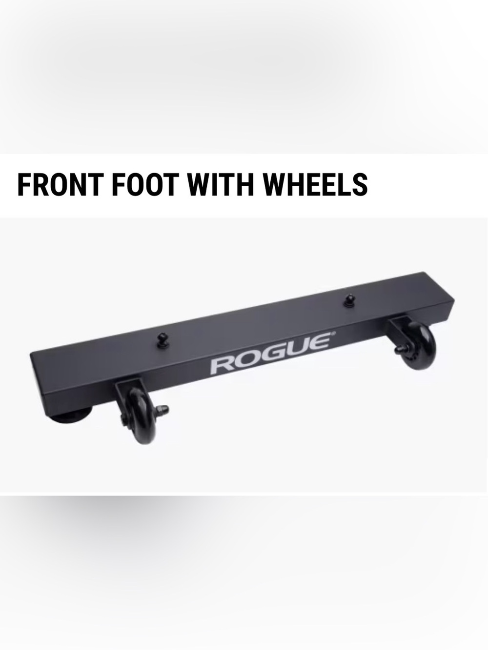 Rogue Echo Bike FRONT FOOT WITH WHEELS